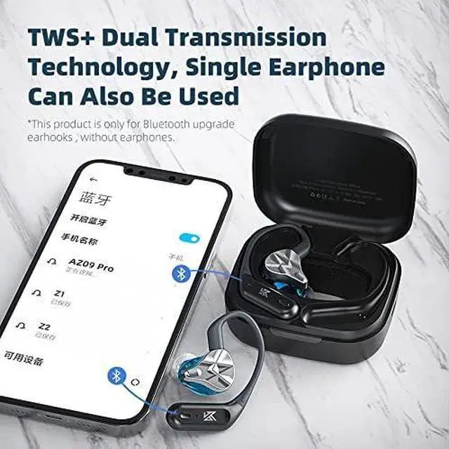 Alt view image 4 of 7 - KZ AZ09 PRO TWS QCC3040 Bluetooth Ear Hook, IEM Bluetooth Adapter,Wireless Bluetooth Earphone Module,Bluetooth 5.2 Chip(no Headphone) (2Pin 0.78/0.75mm)