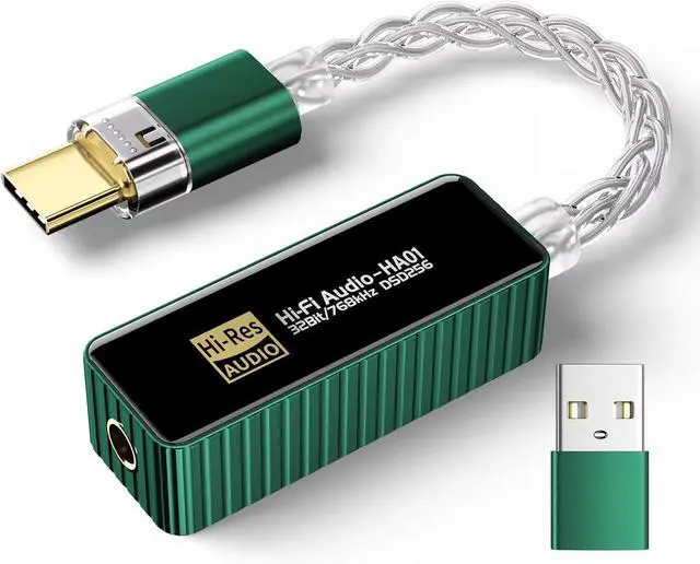 Main image of Headphone Amplifier,USB C to 3.5mm Amp Headphone Adapter Portable Amplifier, Male to Female 3.5mm Audio Cable for Pixel iPhone 15 Samsung Galaxy iPad Pro MacBook Switch