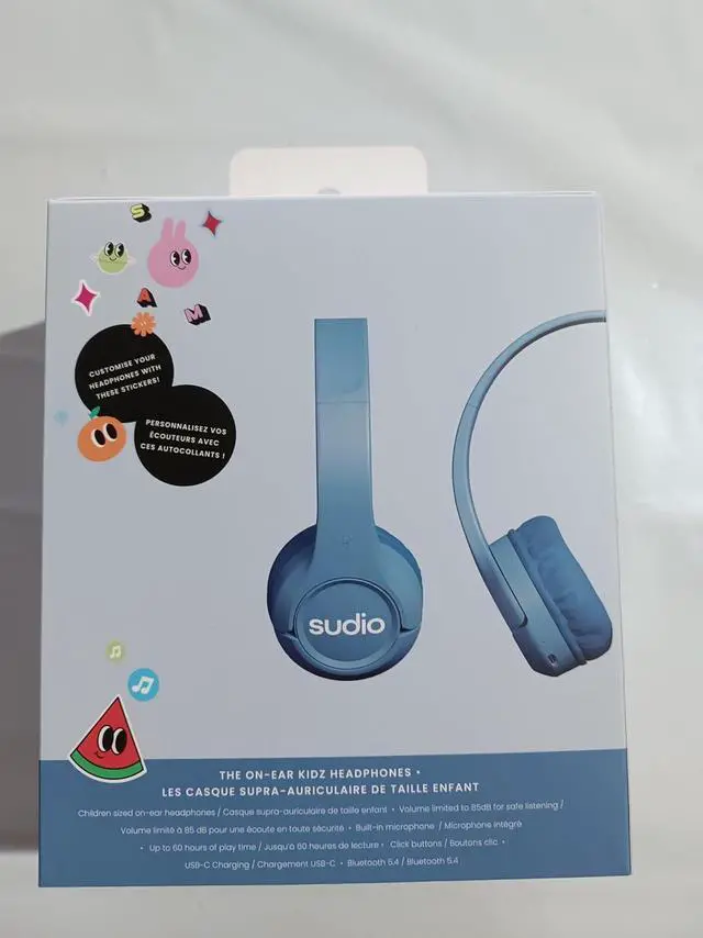 Alt view image 5 of 7 - Sudio K1 Kids Wireless Headphones - Safe Volume Limit, Lightweight, Adjustable Fit, Bluetooth 5.0, Long Battery Life, Ideal for Children - Comfortable Over-Ear Design. (Blue)