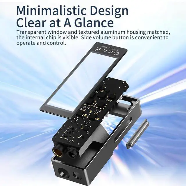 Alt view image 4 of 7 - SMSL D10 Portable USB C DAC | Dual CS43131 Mini Audio Headphone Amplifier Adapter | DSD256 32Bit/768kHz with 4.4mm 3.5mm Dual Headphones Outputs for Phone/PC/Tablet, Gray