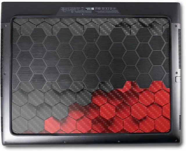 Alt view image 3 of 6 - MightySkins Carbon Fiber Skin Compatible with Alienware M18 R1 (2023) Full Wrap Kit - Two-Tone Hex | Protective, Durable Textured Carbon Fiber Finish | Easy to Apply & Change Styles | Made in The USA