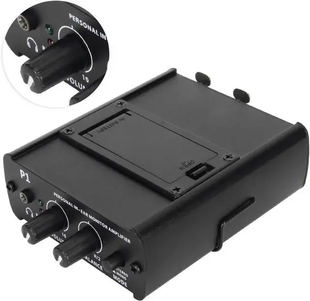 Alt view image 3 of 7 - Portable Headphone Amplifier, Multi-Channel Stereo Passive Headphone Amplifier Mixer with 2 XLR Inputs, Balanced Splitter for Phone, MP3 Players, Computers, etc.