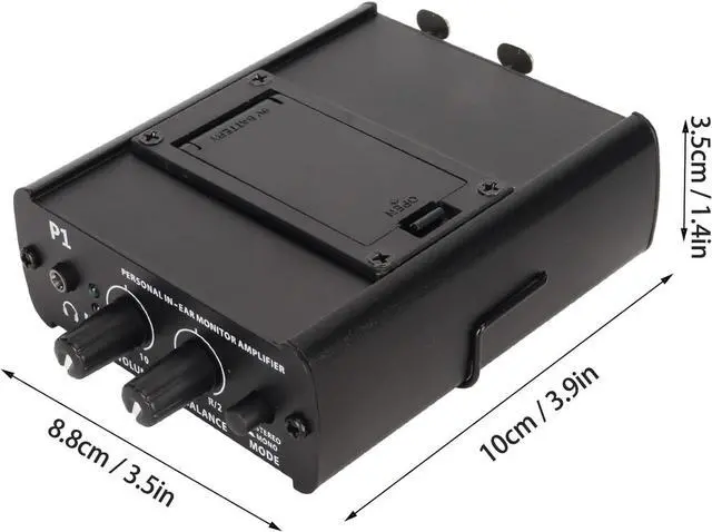 Alt view image 4 of 7 - Portable Headphone Amplifier, Multi-Channel Stereo Passive Headphone Amplifier Mixer with 2 XLR Inputs, Balanced Splitter for Phone, MP3 Players, Computers, etc.