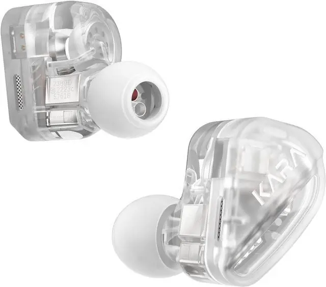 Alt view image 3 of 5 - TANCHJIM Kara in-Ear Headphones with High Sound Quality Wired HiFi Listening IEM Earphones Headphones Gaming Earbuds White Color