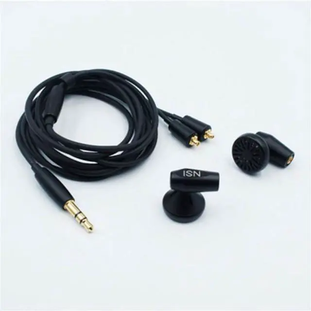 Alt view image 4 of 5 - ISN Audio Rambo II 32ohm 14mm Dynamic Driver MMCX High-Performance Flat Head Earphone Audiophile HiFi Headphones Wired Earbud with 3.5mm Plug