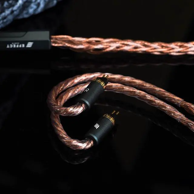 Alt view image 3 of 6 - HiFiGo Effect Audio Signature Series II Ares S II 8 Wire IEM Cable, HiFi Audiophile Earphone Wired Single Litz Copper Litz Copper Cable with Interchangeable 0.78 2PIN Connectors (2.5mm)