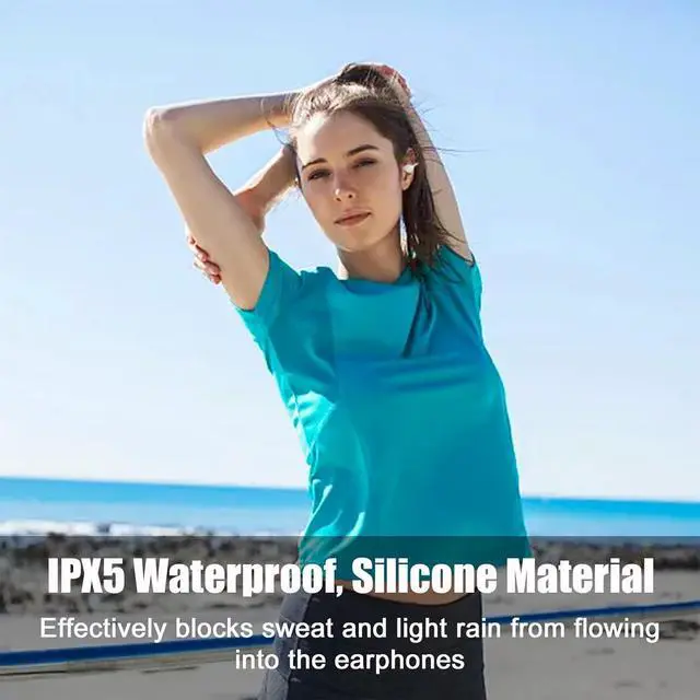 Alt view image 6 of 7 - Clip On Headphones Open Earbuds Clip On Earbuds Open Ear Earbuds Wireless Bluetooth 5.3 Sport Earbuds Built-In Mic 56H Playtime Charging Case Ipx5 Waterproof Ear Buds Wireless for Exercise wait