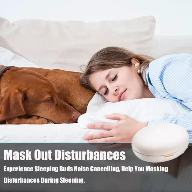 Alt view image 3 of 7 - Sleep Headphones Noise Cancelling Earbuds for Sleep Sleep Earbuds Sleeping Headphones for Side Sleepers Headphones Earbuds Bluetooth 5.3 Wireless Open Ear Headphones for Sleeping Driving Waite