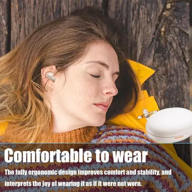 Alt view image 6 of 7 - Sleep Headphones Noise Cancelling Earbuds for Sleep Sleep Earbuds Sleeping Headphones for Side Sleepers Headphones Earbuds Bluetooth 5.3 Wireless Open Ear Headphones for Sleeping Driving Waite