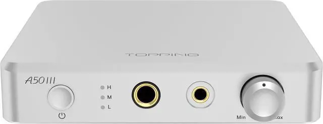 Main image of Topping A50 III Fantasy HPA for Desktop 4.4 Balanced 3.5 Single-End Power Amplifier (Silver)