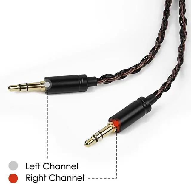 Alt view image 2 of 6 - 2.5mm Balanced Headphone Cable Compatible with Hifiman Sundara, Arya, Ananda, HE4XX, HE560, HE400SE, HE-350, HE1000 / 5N OCC Silver Plated Braided Cable for WM1A, WM1Z, NW-ZX505 Music Player - 4feet