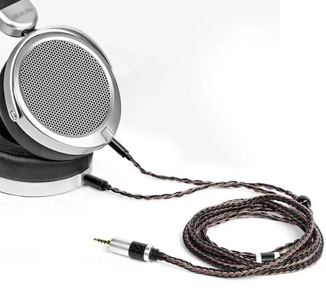 Alt view image 5 of 6 - 2.5mm Balanced Headphone Cable Compatible with Hifiman Sundara, Arya, Ananda, HE4XX, HE560, HE400SE, HE-350, HE1000 / 5N OCC Silver Plated Braided Cable for WM1A, WM1Z, NW-ZX505 Music Player - 4feet
