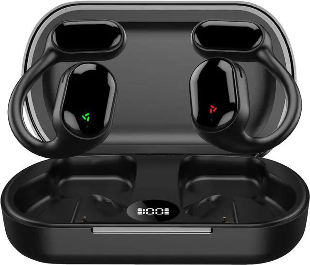 Main image of Open Ear Earbuds Over The Ear Earbuds with Earhooks Bluetooth Wireless Ear Clip Bone Conduction Head Set Headset Wireless Bluetooth Bone Conduction Head Set Headphones Induction Earphones with Hook
