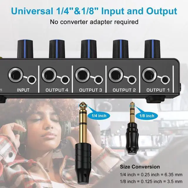 Alt view image 4 of 7 - 4-Channel & 6-Channel Stereo Amp - Metal, Ultra-Low Noise, Independent Volume Control, Bass Boost (6-Channel), 12V Power Included