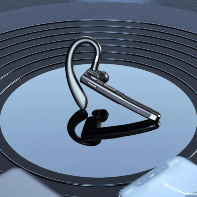 Alt view image 3 of 6 - Descorative New Bluetooth Trucker Headset, Wireless Bluetooth 5.3 Earpiece for Cellphone, Bluetooths Headset Wireless, With Charging Case, Noise Reduction Design, With LED 500mah Charging Case (2)