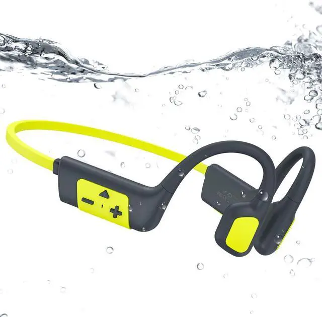 Main image of IFECCO Swimming Headphones Underwater - IP68 Waterproof Bone Conduction Headphones Bluetooth 5.4,Open Ear Earbuds with 32GB MP3 Player Memory for Swimming Running Cycling