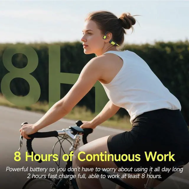 Alt view image 6 of 7 - IFECCO Swimming Headphones Underwater - IP68 Waterproof Bone Conduction Headphones Bluetooth 5.4,Open Ear Earbuds with 32GB MP3 Player Memory for Swimming Running Cycling