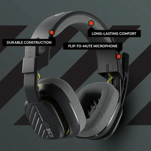 Main image of A10 Gaming Headset Gen 2 Wired Headset - Over-Ear Gaming Headphones with Flip-to-Mute Microphone, 32 Mm Drivers, Compatible with PlayStation, PC, Black