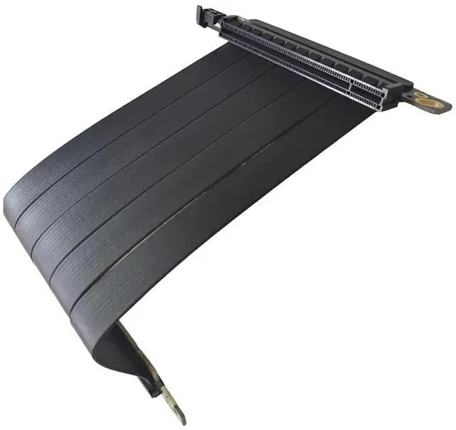 Alt view image 2 of 7 - PCI Express 4.0 x16 to x16 Gen 4 GPU Double Reverse Graphics Card Extension Cable Riser Card for ITX Plated Connector(17CM,16ABG-R)