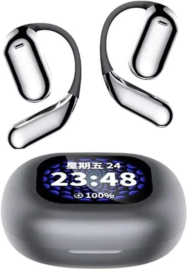Main image of Q16Pro Ligent Touch Screen Open Bluetuth 5.4 Earphones, Wireletss Open Ear Bluetuth Earbuds, Enc Noise Reduction