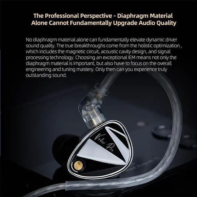 Alt view image 4 of 7 - KZ Vader Pro IEM Earbuds,Triple Dynamic Driver in Ear Monitor,Gaming Earphones with 4 Tuning Switches, HiFi Wired Earbuds,Comfortable Noise Isolating Earphones (No Mic, Black)