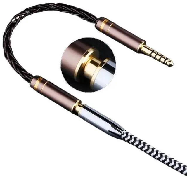 Alt view image 6 of 7 - Premium 2.5mm 3.5mm 4.4mm Audio Cable HiFi Headphone Adapter 2.5 3.5 4.4 Jacks Male Female Connector h&*igh qu>ality Cord(3.5M to 4.4F)