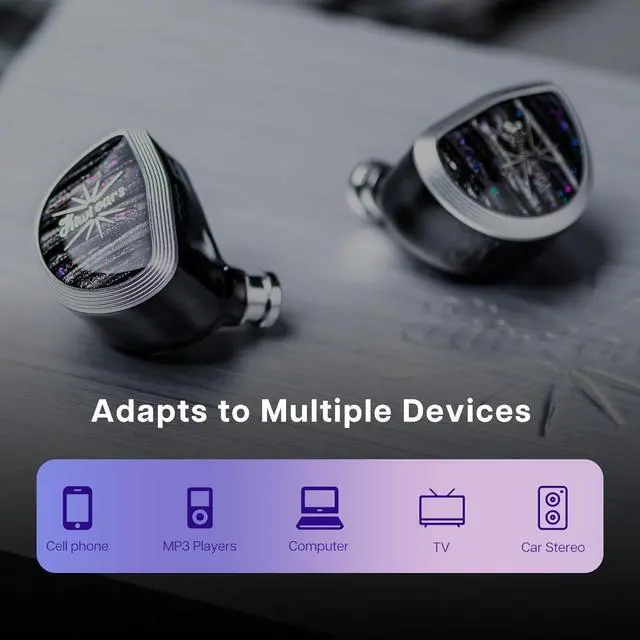 Alt view image 5 of 7 - Linsoul Kiwi Ears Aether in Ear Monitor, 15.3mm Large Planar Driver IEM Earphone, HiFi Wired Earbuds Kiwi Ears Terras IEM Cable,4N Single Crystal Copper 32AWG 4-Core in Ear Monitor Cord