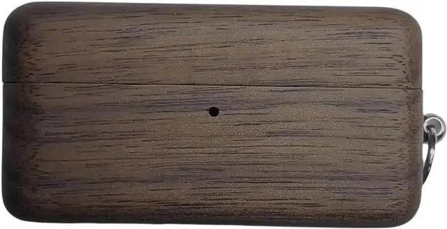 Main image of for Technics Eah-Az100 Walnut Wood Protective Case Hard Cover Wireletss Box Sleeve Headphone Bluetuth-Compatible Charging O3E8