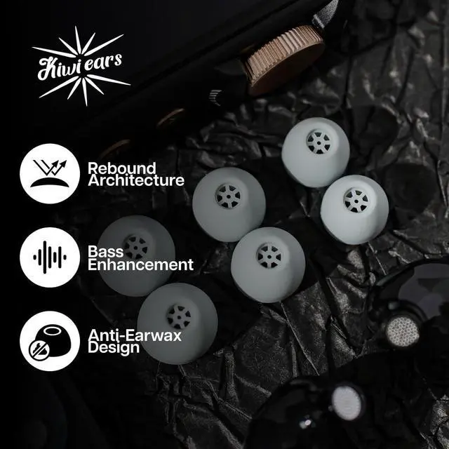 Alt view image 7 of 7 - Linsoul Kiwi Ears Terras IEM Cable,4N Single Crystal Copper 32AWG 4-Core in Ear Monitor Cord Kiwi Ears Flex Earbud Tips, Replacement Silicone IEM Tips, 3 Pairs, S/M/L Size, for KZ ZS10 Pro