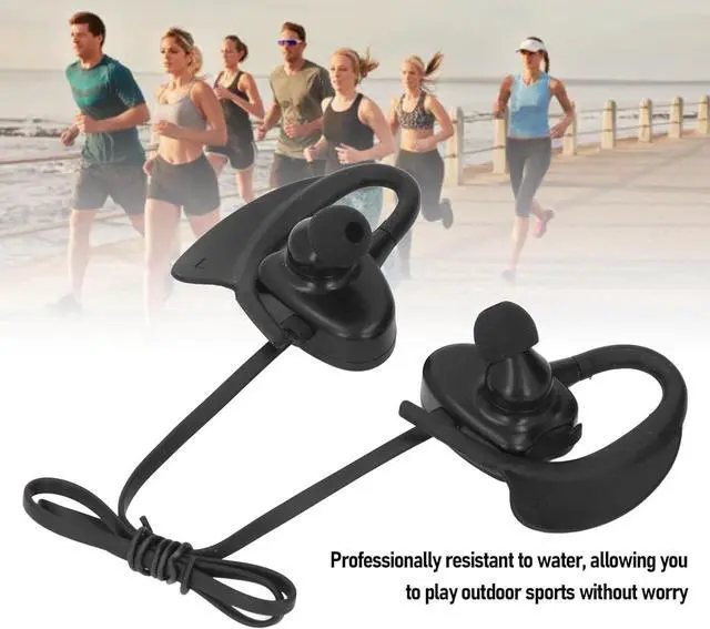 Alt view image 4 of 7 - Swimming Headphones, Silicone IPX8 Water Proof Noise Reduction Swimming Earbuds with 32GB Memory Wireless Underwater Headphones for Diving Running Surfing Cycling (Blue)