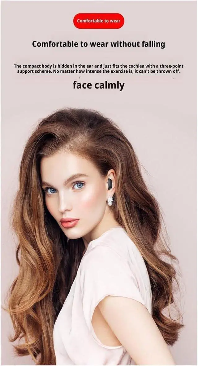 Alt view image 6 of 7 - Bluetooth in Ear Wireless Earphones(E7SBluetoothheadsetBlack)