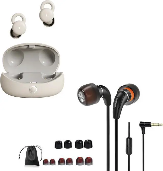 Main image of Earbuds for Sleeping, Tiny Side Sleep Headphones, HiFi Sound, Comfortable Fit Snore Blocking Comfortable Sleep Earbuds APP Control Ear Plugs for Sleep