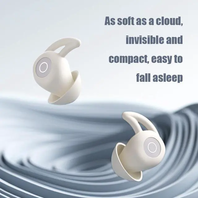 Alt view image 4 of 7 - NooraSleep Snooze Pods Pro, SnoozePods Pro-Bluetooth Sleepbuds, Immersive Noora Sleep Earbuds with a Smart Case, Soft and Snug Fit, Noise Reduction for Side Sleepers (2, Black+Gray)