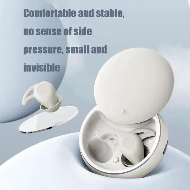 Alt view image 2 of 7 - NooraSleep Snooze Pods Pro, SnoozePods Pro-Bluetooth Sleepbuds, Immersive Noora Sleep Earbuds with a Smart Case, Soft and Snug Fit, Noise Reduction for Side Sleepers (2, Black+Gray)