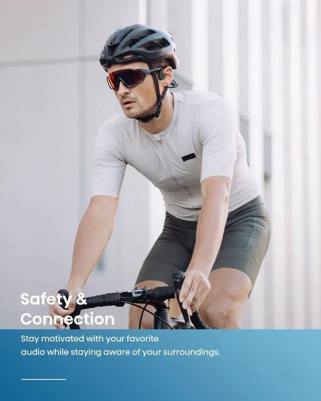 Alt view image 4 of 6 - Swimming headphones-bone conduction headphones, IP68 waterproof built-in MP3 player 32G memory, underwater swimming headphone, wireless open Earphones Bluetooth 5.3, for running, cycling (black)