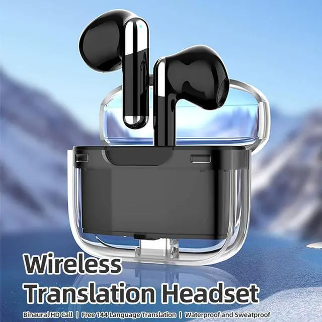 Alt view image 2 of 7 - Yunir Translator Earbuds, Support 144 Languages, 5.3, 0.2S Translation Speed, Touch Mode for Travel, Outgoing Mode for Business, Speaking Mode with APP for iOS for Android (Black)