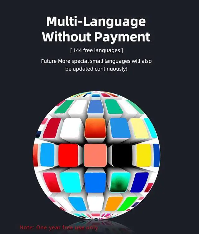 Alt view image 7 of 7 - Yunir Translator Earbuds, Support 144 Languages, 5.3, 0.2S Translation Speed, Touch Mode for Travel, Outgoing Mode for Business, Speaking Mode with APP for iOS for Android (Black)