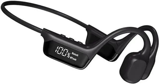 Main image of Bone Conduction Headphones with Built-in Mic+32GB Swimming Headphones Bluetooth 5.4, IPX8 Waterproof Lightweight for Bluetooth Earphones Stable to Wear MP3 for Running,Cycling,Hiking,Driving,Gym,Black