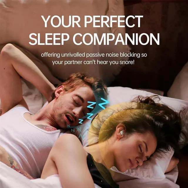 Alt view image 4 of 7 - Noorasleep Snooze Pods Pro, Snoozepods Pro - Bluetooth Sleepbuds, Noora Sleep Earbuds Pro Cancelling Ear Pods for Sleep with a Smart Case, Comfortable Snugly (Black)