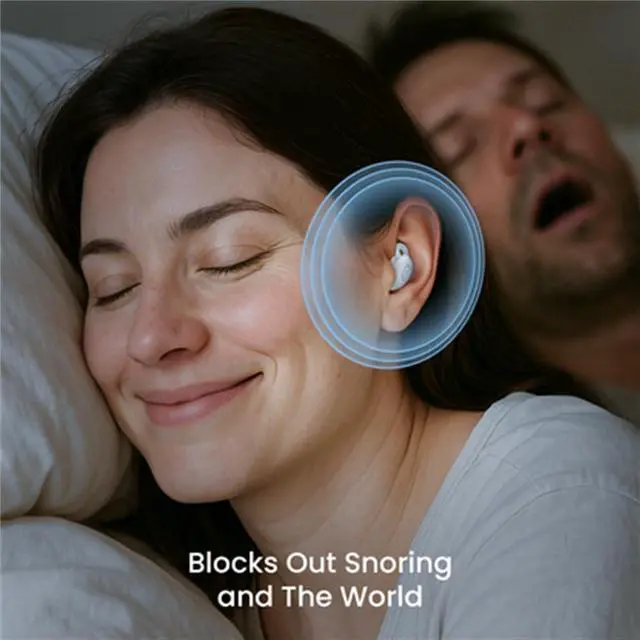 Alt view image 3 of 7 - Noorasleep Snooze Pods Pro, Snoozepods Pro - Bluetooth Sleepbuds, Noora Sleep Earbuds Pro Cancelling Ear Pods for Sleep with a Smart Case, Comfortable Snugly (Black)