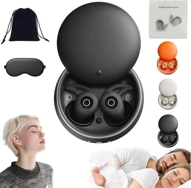Main image of Noorasleep Snooze Pods Pro, Snoozepods Pro - Bluetooth Sleepbuds, Noora Sleep Earbuds Pro Cancelling Ear Pods for Sleep with a Smart Case, Comfortable Snugly (Black)