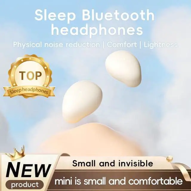 Alt view image 3 of 5 - Sleep Earbuds for Side Sleeping  Wireless Bluetooth 5.4 Sleep Headphones,25H Playtime, LED Power Display, Comfort Fit,Ultra-Lightweight 0.3g Mini in-Ear Earbuds for Sleeping,Running,Working