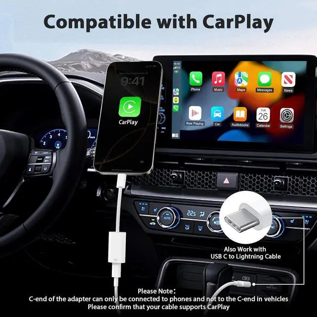 Alt view image 3 of 7 - 2 Pack Audio Charger Adapter and Headphones for iPhone 14 13 12