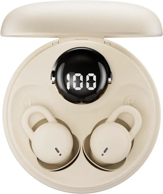 Alt view image 6 of 6 - Bluetooth 5.4 Sleep Earbuds with 28-Hour Battery Life  Sleep Earbuds for Side Sleepers, Noise-Canceling Microphones, & Comfortable All-Night Wear