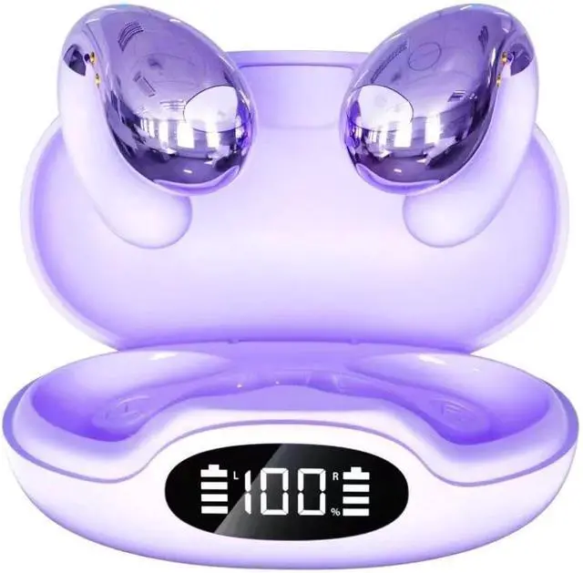 Main image of Upgrade-Ai Translation Earbuds Real Time, 132 Language Translator Earbuds More Translation Modes Clip On Bluetooth 5.4 Headphones Also Having the Functions of Regular headphones Electroplating