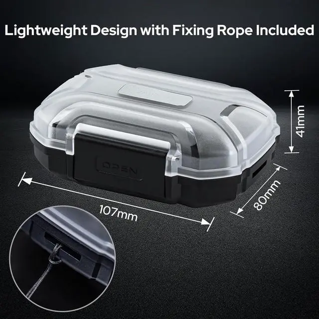Alt view image 6 of 7 - Linsoul ZiiGaat Crescent in Ear Monitor, Premium 2DD+2BA Hybrid IEM Earphone, Isobaric Bass + LC02 in Ear Monitor Case, Portable Earbud Hard Case, Waterproof Earphone Storage Box