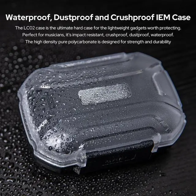Alt view image 7 of 7 - Linsoul ZiiGaat Crescent in Ear Monitor, Premium 2DD+2BA Hybrid IEM Earphone, Isobaric Bass + LC02 in Ear Monitor Case, Portable Earbud Hard Case, Waterproof Earphone Storage Box