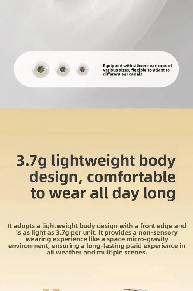 Alt view image 6 of 6 - Stylish Invisible mini Earbuds for Work and Sleep, Best fit for Small Ear canals, Bluetooth 5.3, with 4H Playback timeNoise Blocking Sleep headphonesHour Battery Life (Black)