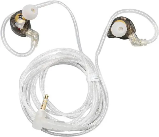Alt view image 4 of 7 - Hybrid Driver HiFi Monitor Earphone Resin Cavity 500D Nylon Wire for Studio Use Black Color 2 Pairs