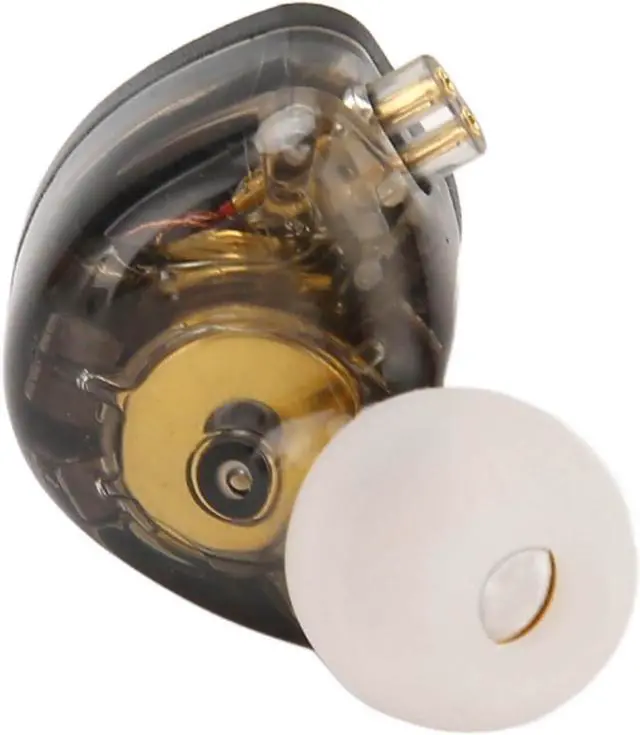 Alt view image 7 of 7 - Hybrid Driver HiFi Monitor Earphone Resin Cavity 500D Nylon Wire for Studio Use Black Color 2 Pairs